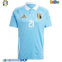 Maglie da calcio Belgio Timothy Castagne #21 Seconda Maglia Europei 2024 Manica Corta